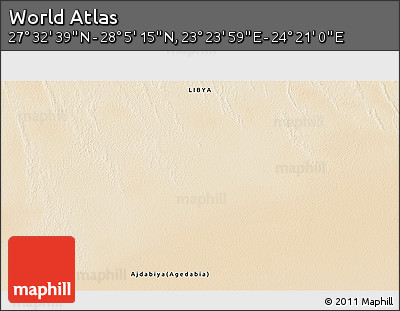 Satellite 3D Map of the Area around 27° 48' 57" N, 23° 52' 30" E