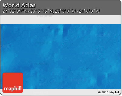 Physical 3D Map of the Area around 27° 48' 57" N, 24° 34' 30" W