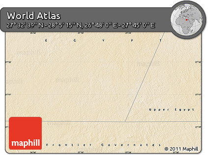 Satellite Map of the Area around 27° 48' 57" N, 27° 16' 29" E