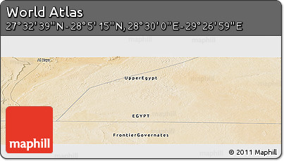 Satellite Panoramic Map of the Area around 27° 48' 57" N, 28° 58' 30" E