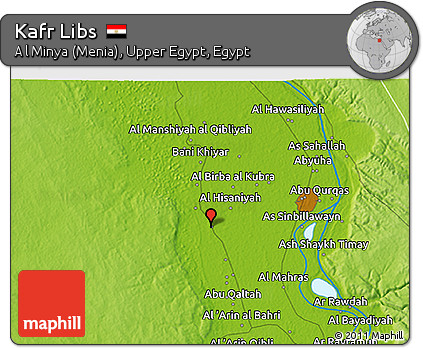 Physical 3D Map of Kafr Libs