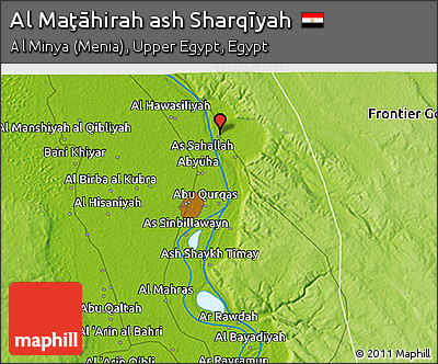 Physical 3D Map of Al Maţāhirah Ash Sharqīyah