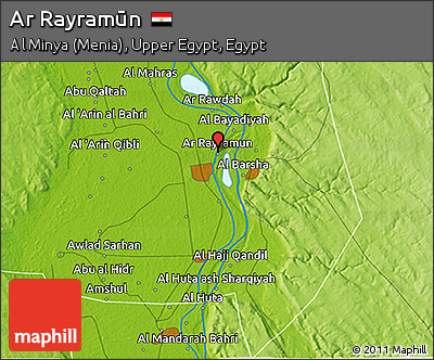Physical 3D Map of Ar Rayramūn