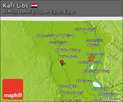 Physical 3D Map of Kafr Libs