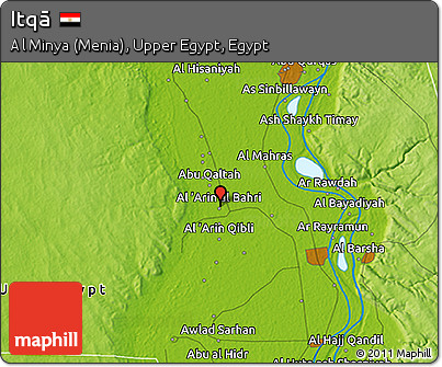 Physical 3D Map of Itqā