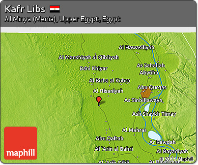 Physical 3D Map of Kafr Libs