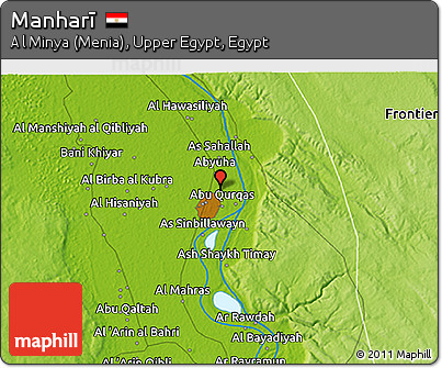 Physical 3D Map of Manharī