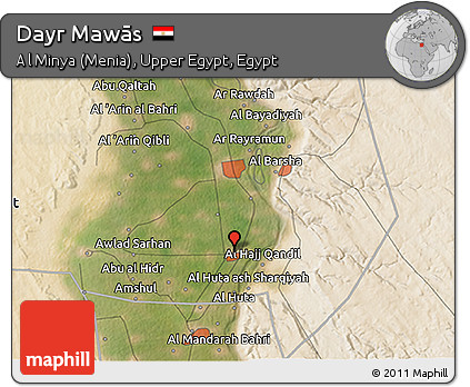 Satellite 3D Map of Dayr Mawās