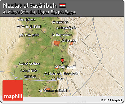 Satellite 3D Map of Nazlat Al Ḩasā'ibah
