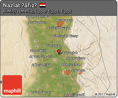 Satellite 3D Map of Nazlat Ḩāfiz̧