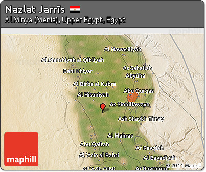 Satellite 3D Map of Nazlat Jarrīs