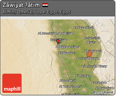 Satellite 3D Map of Zāwiyat Ḩātim