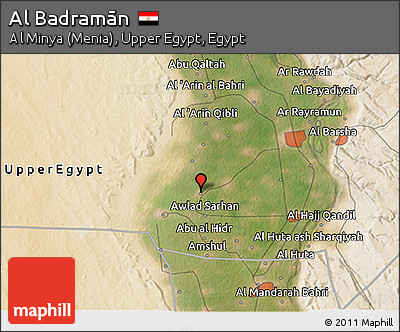 Satellite 3D Map of Al Badramān