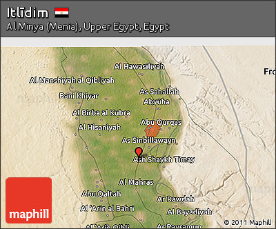 Satellite 3D Map of Itlīdim