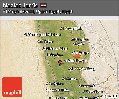 Satellite 3D Map of Nazlat Jarrīs