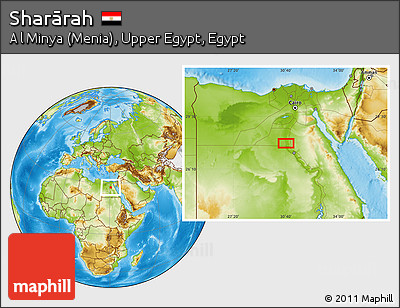 Physical Location Map of Sharārah