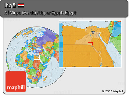 Political Location Map of Itqā