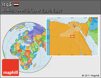 Political Location Map of Itqā