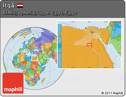 Political Location Map of Itqā
