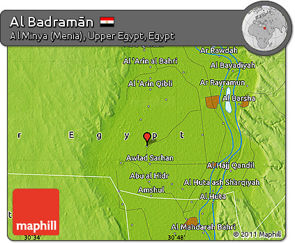 Physical Map of Al Badramān