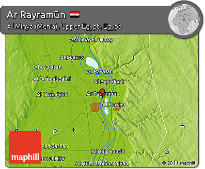 Physical Map of Ar Rayramūn