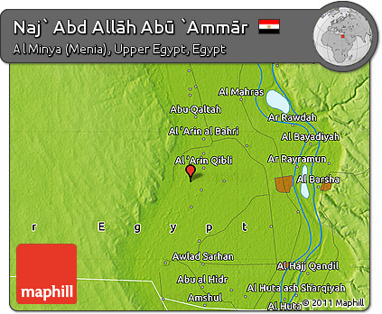 Physical Map of Naj` Abd Allāh Abū `Ammār