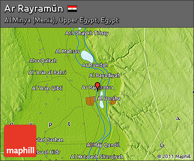 Physical Map of Ar Rayramūn