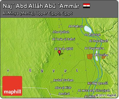 Physical Map of Naj` Abd Allāh Abū `Ammār