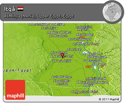 Physical Panoramic Map of Itqā