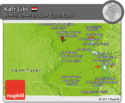 Physical Panoramic Map of Kafr Libs