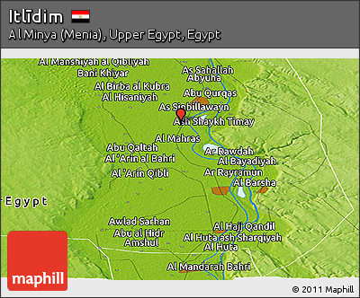 Physical Panoramic Map of Itlīdim
