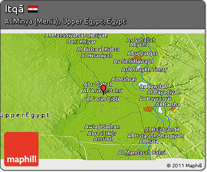 Physical Panoramic Map of Itqā