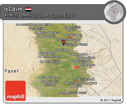 Satellite Panoramic Map of Itlīdim