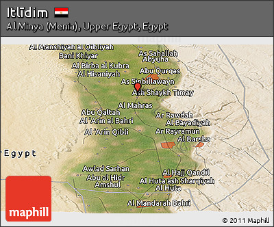 Satellite Panoramic Map of Itlīdim