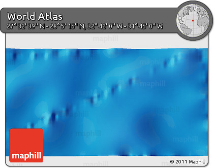Physical 3D Map of the Area around 27° 48' 57" N, 32° 13' 30" W