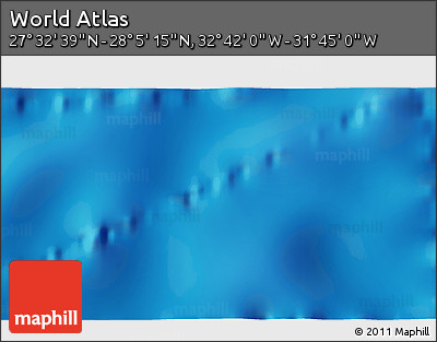 Physical 3D Map of the Area around 27° 48' 57" N, 32° 13' 30" W