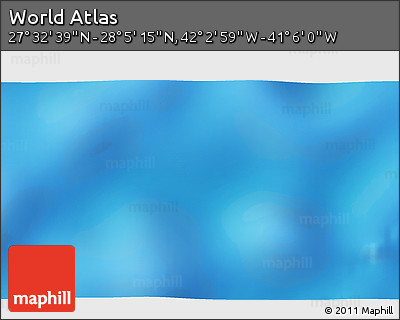 Physical 3D Map of the Area around 27° 48' 57" N, 41° 34' 30" W