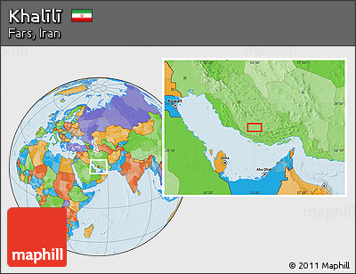 Political Location Map of Khalīlī