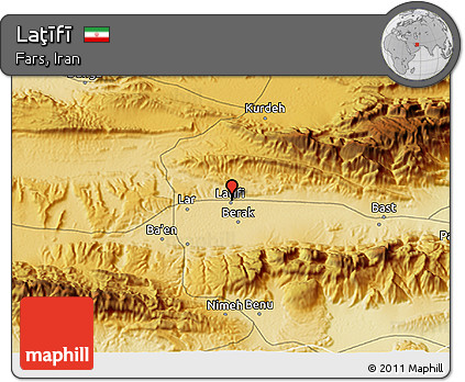 Physical 3D Map of Laţīfī