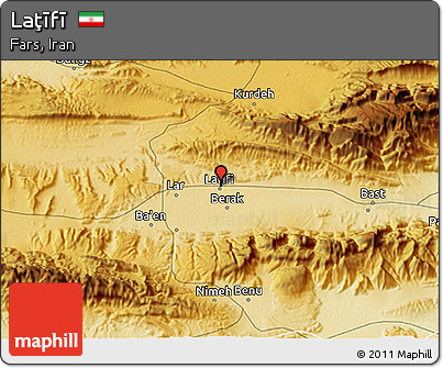 Physical 3D Map of Laţīfī