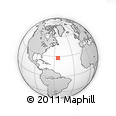 Outline Map of the Area around 27° 48' 57" N, 54° 19' 30" W, rectangular outline