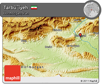 Physical 3D Map of Tarbū”īyeh