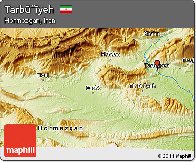Physical 3D Map of Tarbū”īyeh