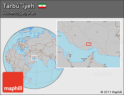 Gray Location Map of Tarbū”īyeh