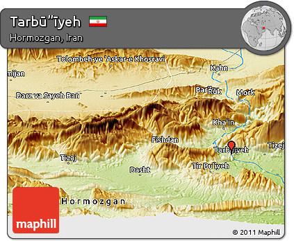 Physical Panoramic Map of Tarbū”īyeh