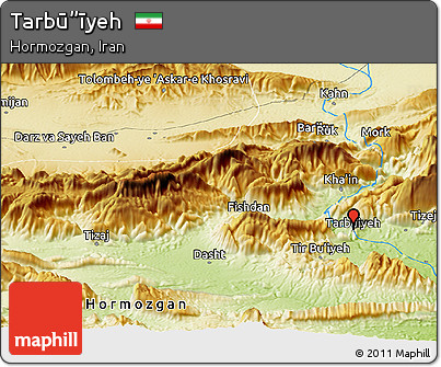 Physical Panoramic Map of Tarbū”īyeh