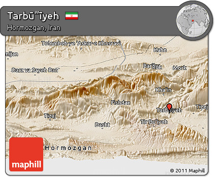 Satellite Panoramic Map of Tarbū”īyeh