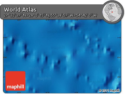 Physical Map of the Area around 27° 48' 57" N, 55° 10' 29" W