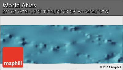 Satellite Panoramic Map of the Area around 27° 48' 57" N, 55° 10' 29" W