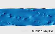 Shaded Relief Panoramic Map of the area around 27° 48' 57" N, 55° 10' 29" W